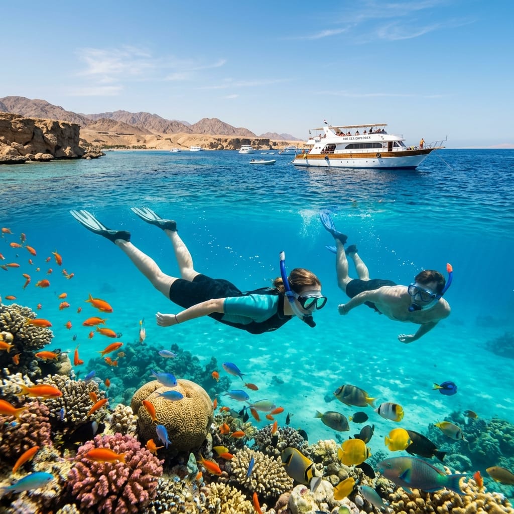 Hurghada Red Sea Snorkeling Boat Trip & Coral Reef Excursion