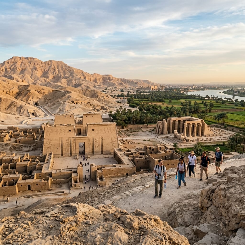 Luxor West Bank Valley of the Queens & Habu Temple Tour