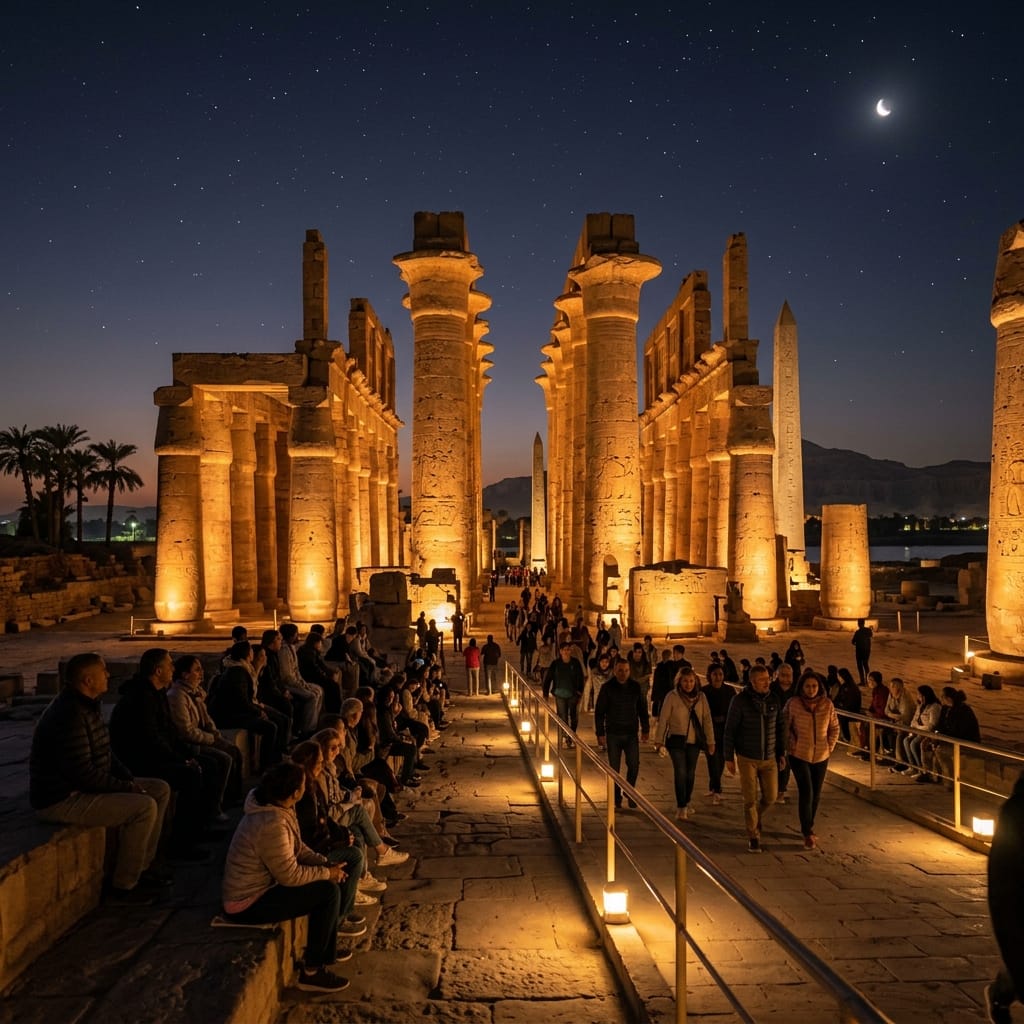 Karnak Temple Sound and Light Show Private Evening Tour