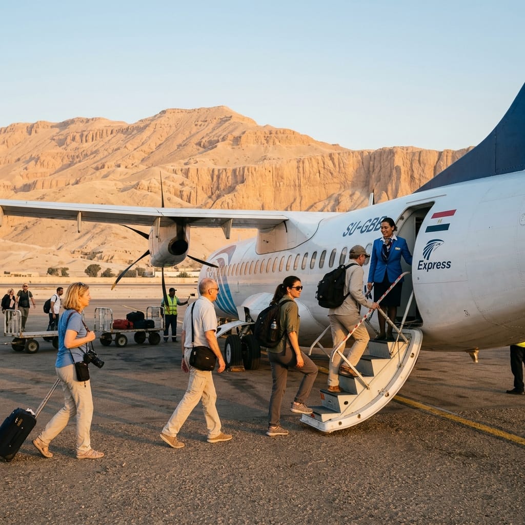 Luxor to Cairo Day Trip by Air: Giza Pyramids & Egyptian Museum