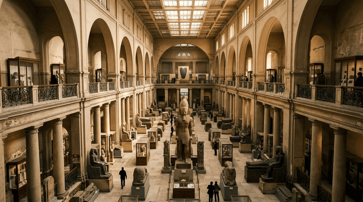 The Egyptian Museum in Tahrir