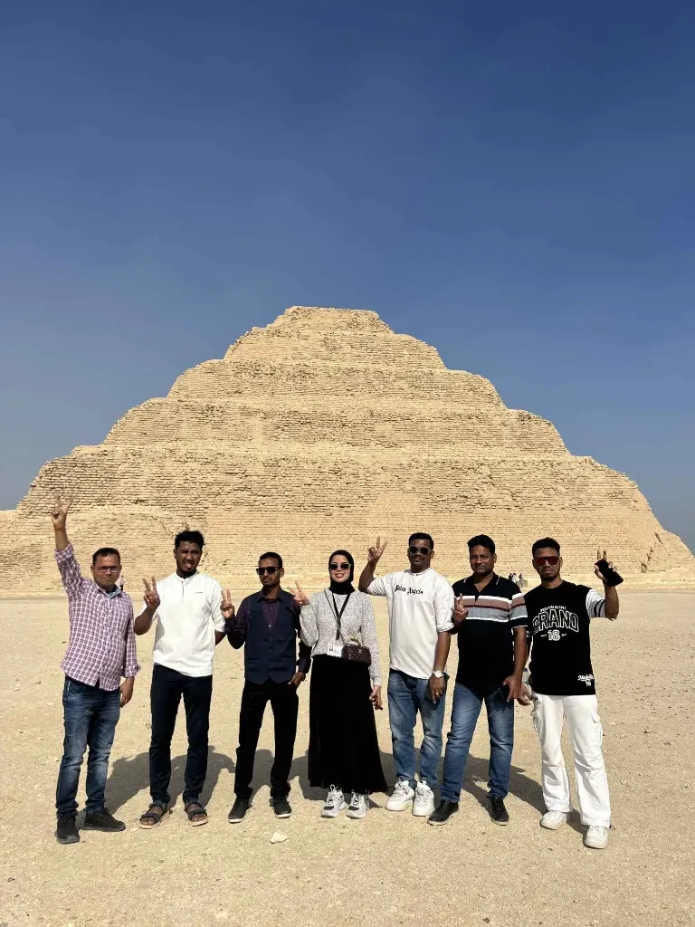 Mixed Group From Dubai at Saqqara Step Pyramid
