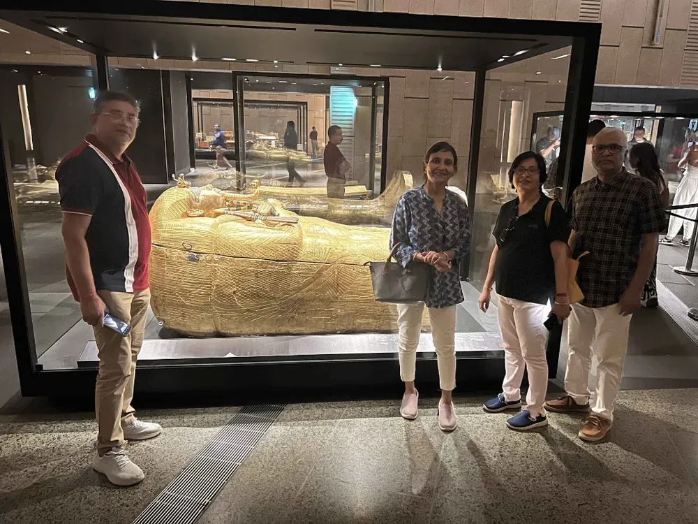 Mrs Aparna at Grand Egyptian Museum (GEM)