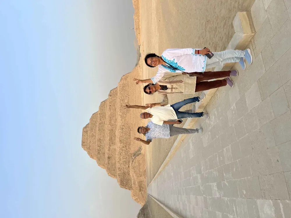 Mr & Mrs Saha at Saqqara Step Pyramid