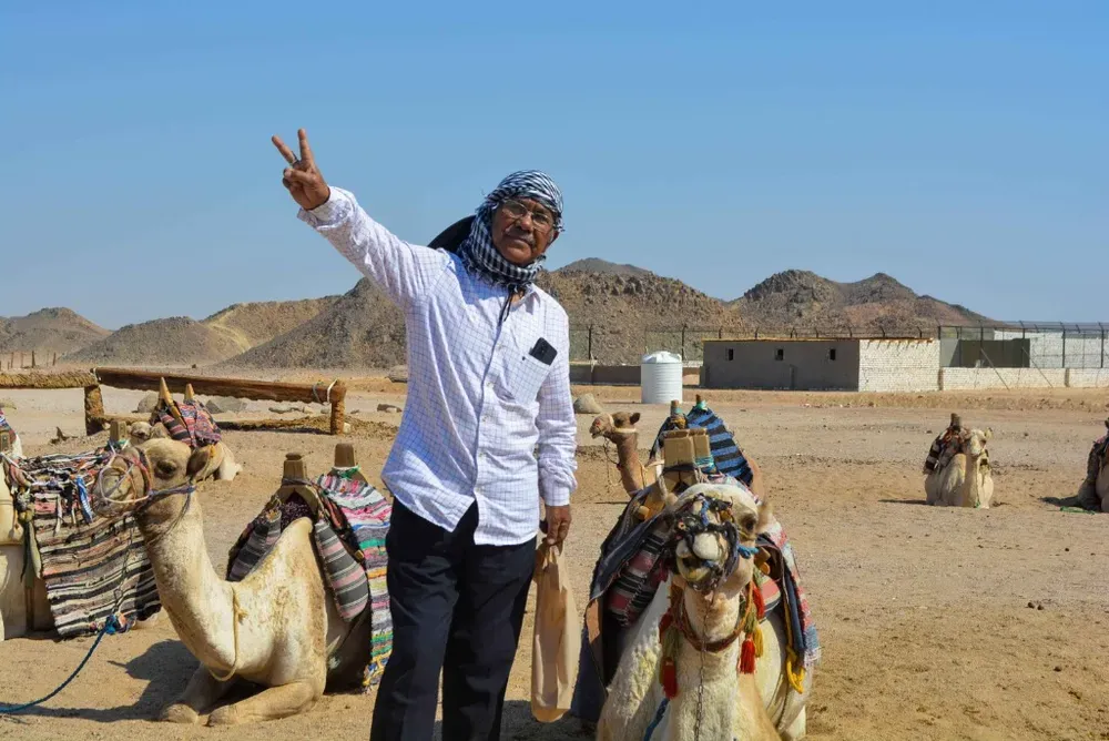 Mr Pradep at Hurghada Desert Safari