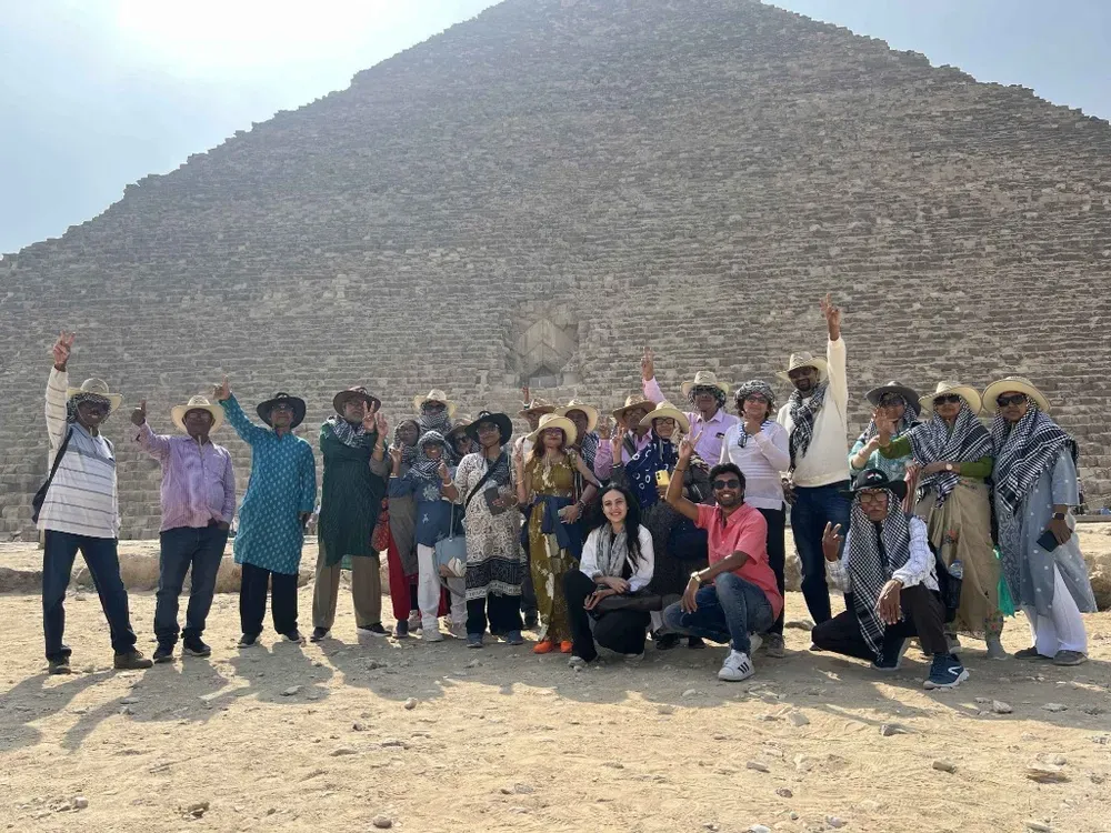 Mixed Group at Giza Pyramids & Sphinx