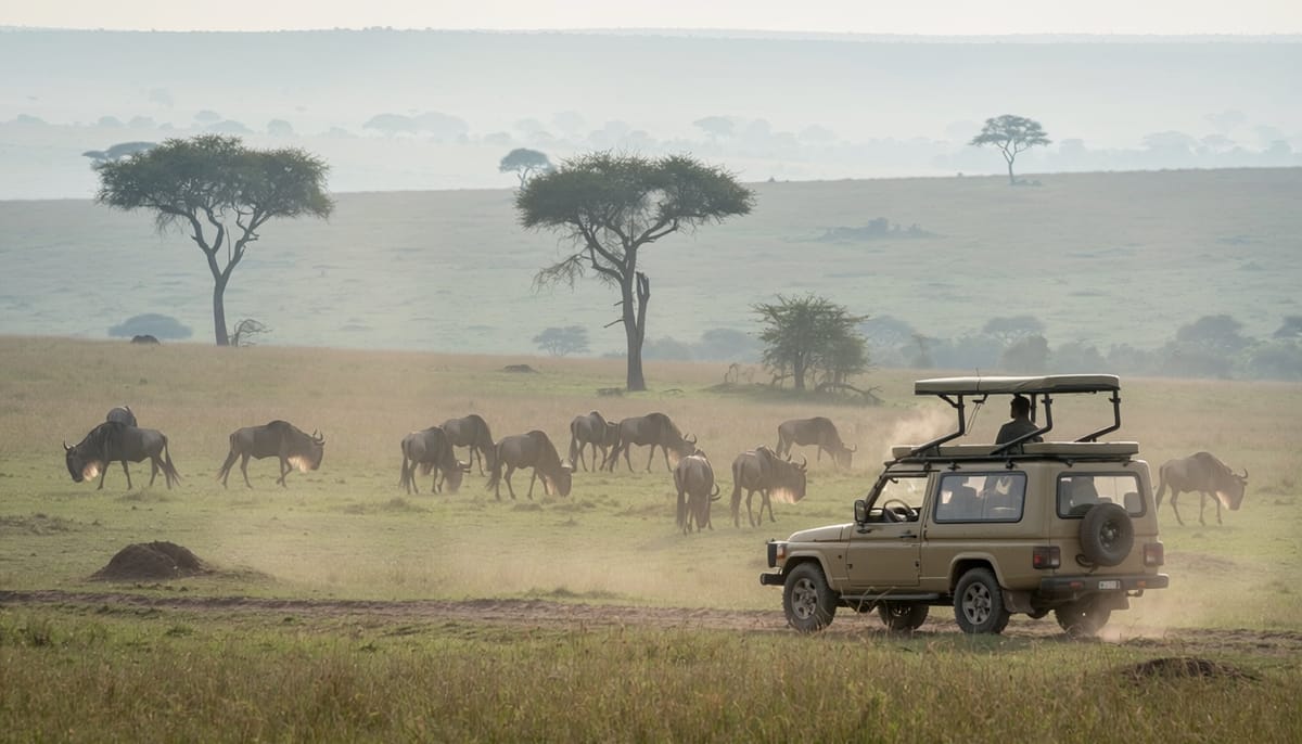 Nakuru game drive and transfer to Mara